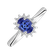 Prsten s diamanty a tanzanitem Princess2