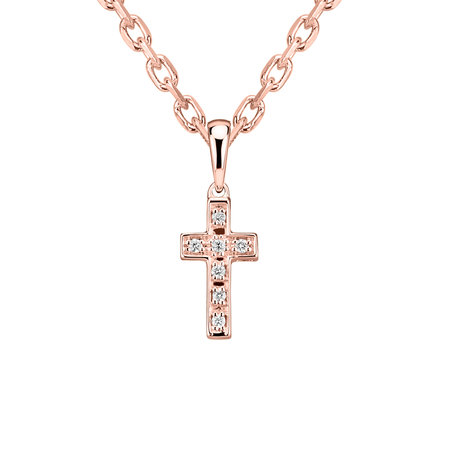 Přívěsek s diamanty Small Cross