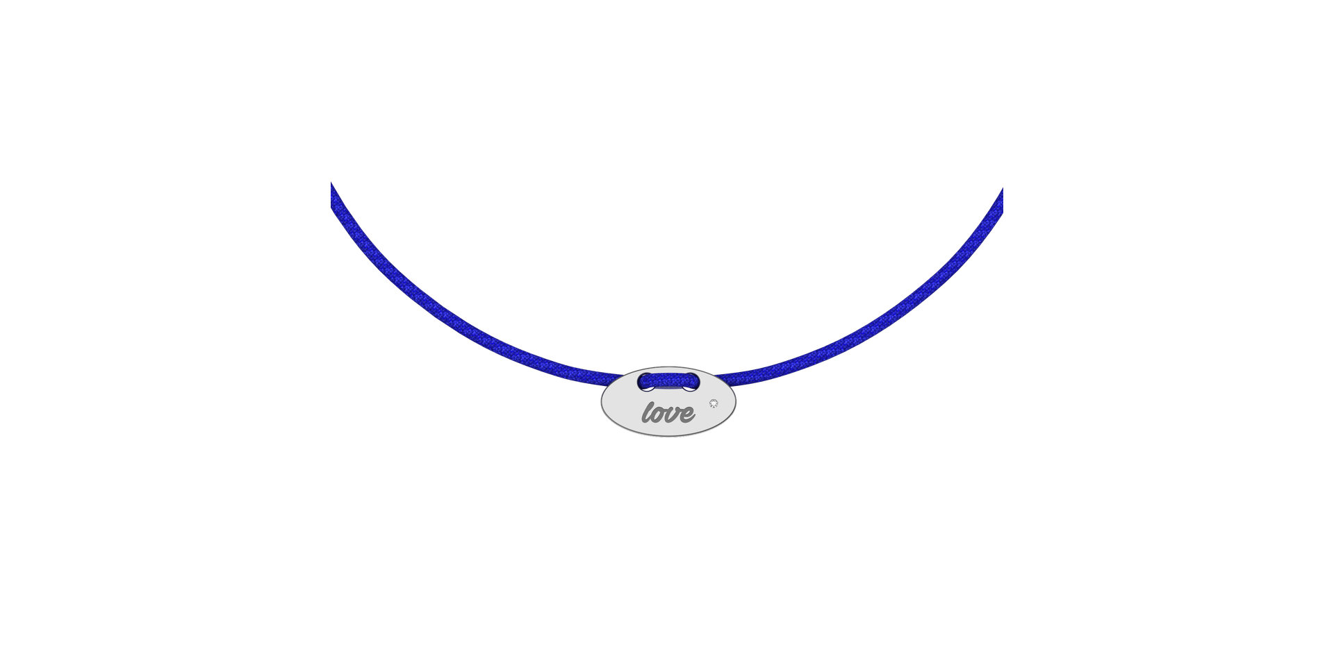 Diamantový náramek se šňůrkou Mini Stamp