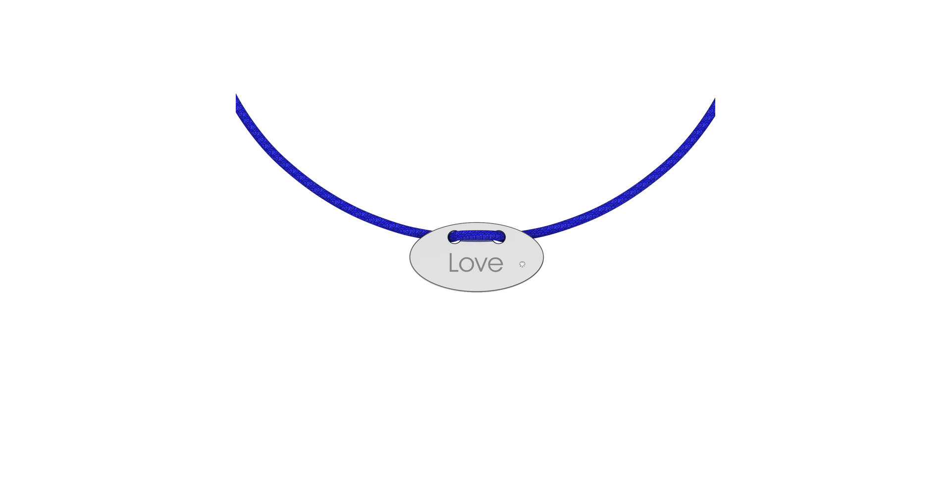 Diamantový náramek se šňůrkou Stamp