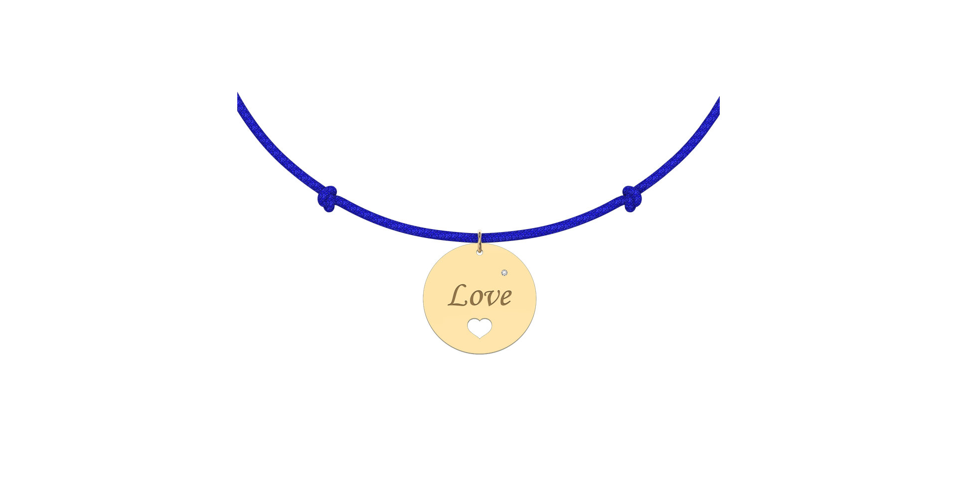 Diamantový náramek se šňůrkou Love Magical