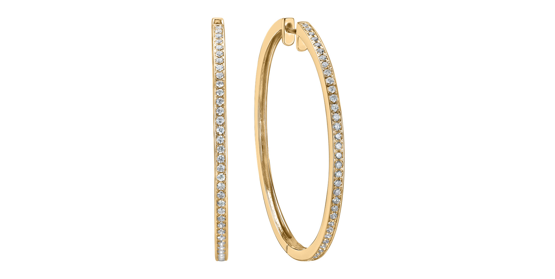 Náušnice s diamanty Shiny Rain