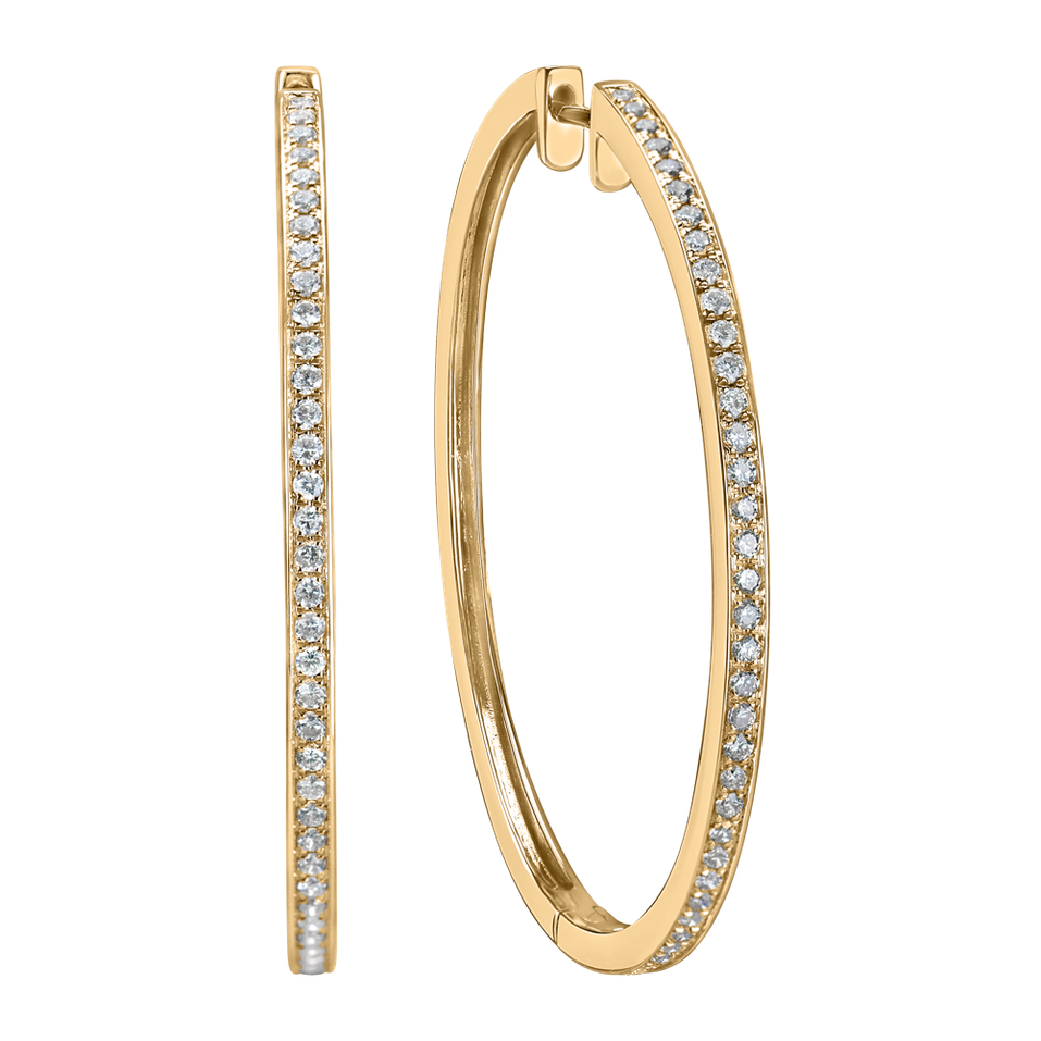 Náušnice s diamanty Shiny Rain