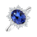 Prsten s diamanty a tanzanitem Princess2
