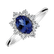 Prsten s diamanty a tanzanitem Princess2