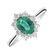 Prsten s diamanty a smaragdem Princess2