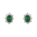 Náušnice s diamanty a smaragdem Princess2