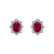 Náušnice s rubínem a diamanty Princess2