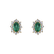Náušnice s diamanty a smaragdem Princess2