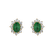 Náušnice s diamanty a smaragdem Princess2