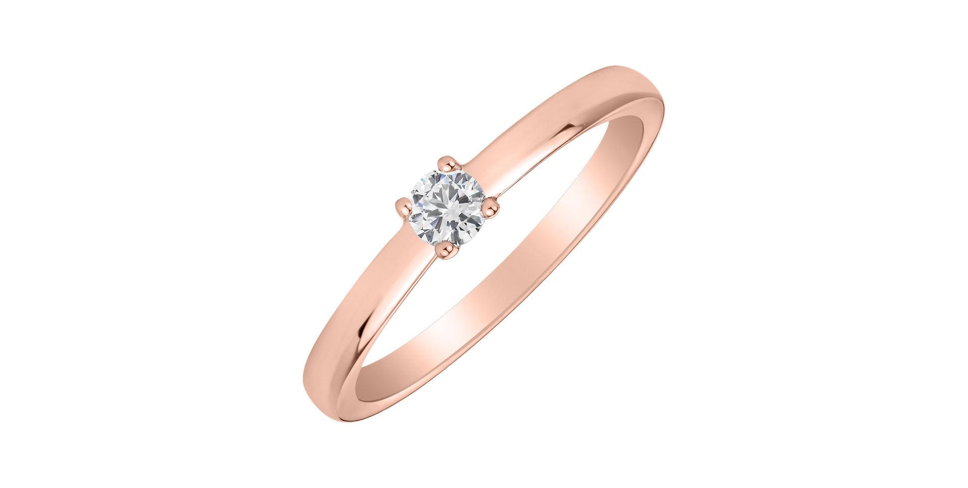 Prsten s diamantem Lovely Spark