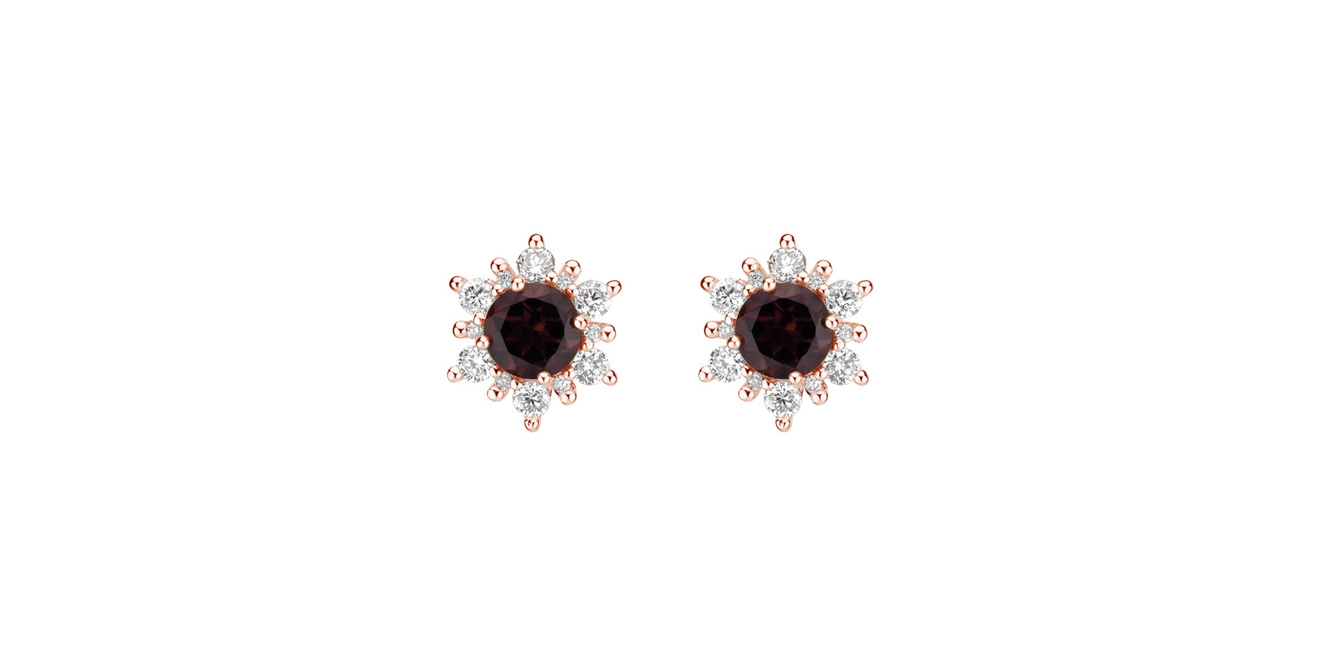 Náušnice s diamanty a turmalínem purple Fancy Fairytale