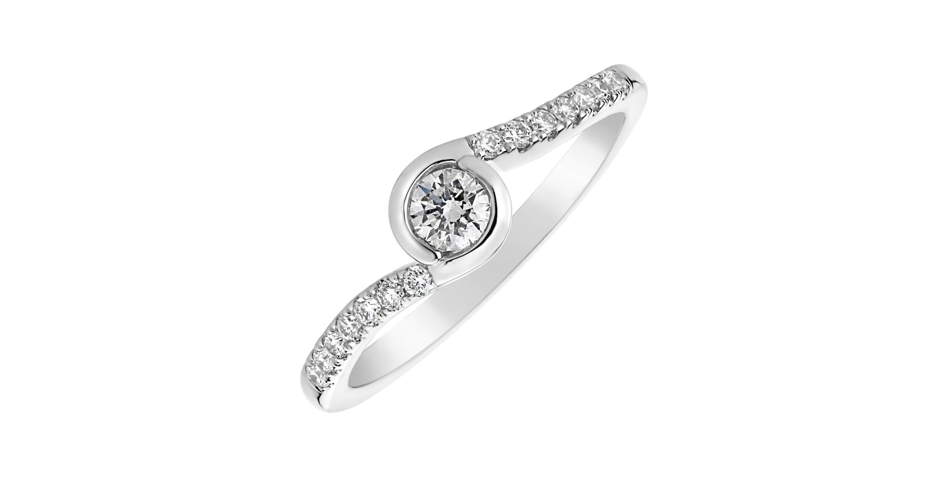 Prsten s diamanty Love Poem