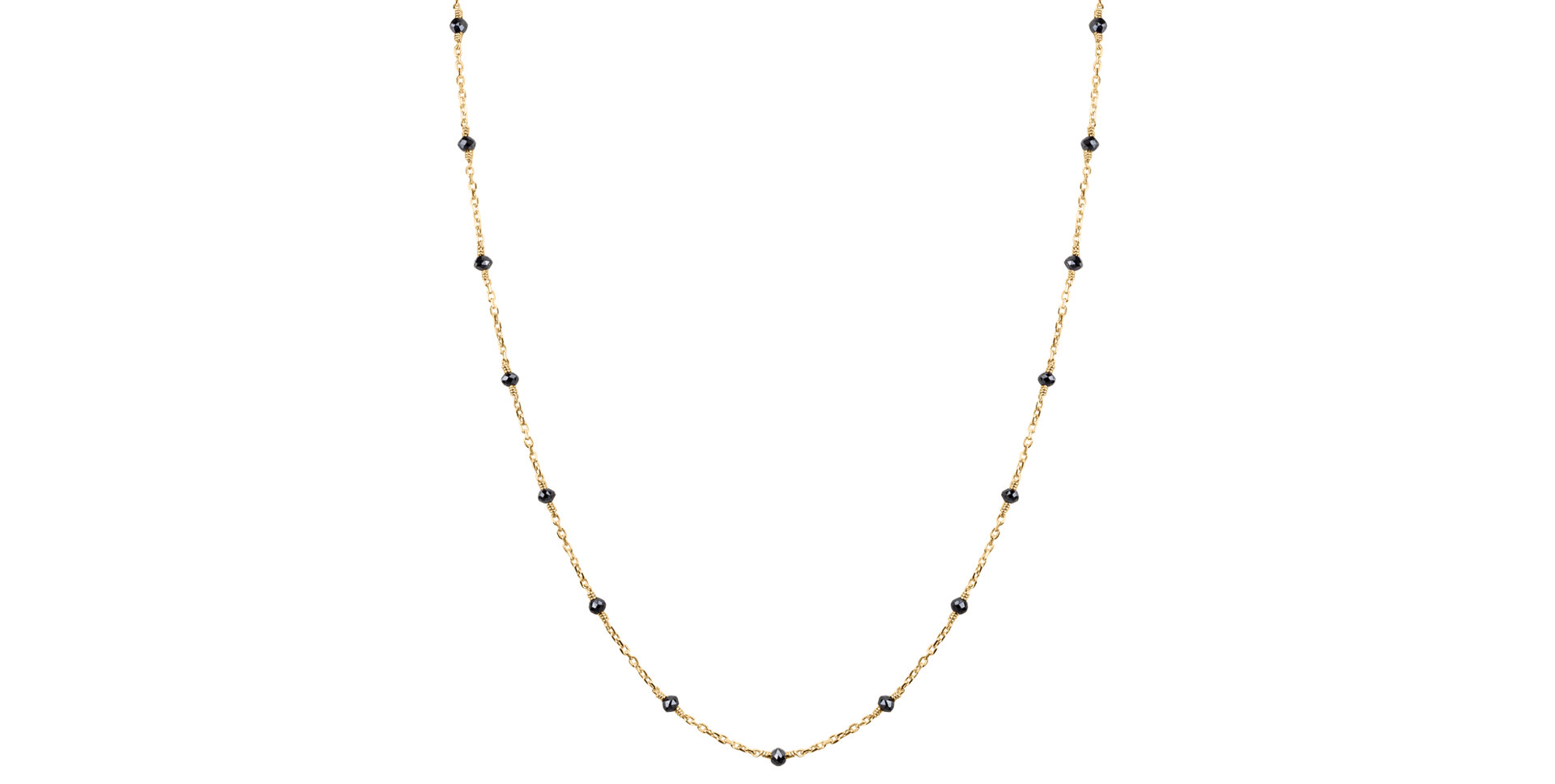 Náhrdelník s černými diamanty Dark Melody