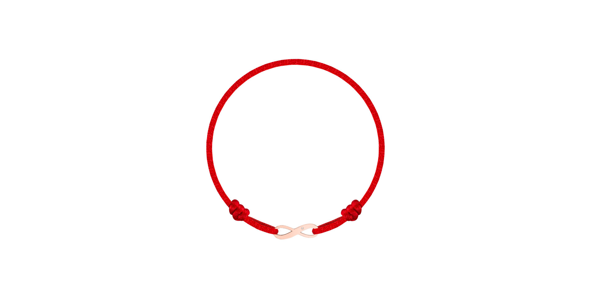 Dětský diamantový náramek se šňůrkou Infinity