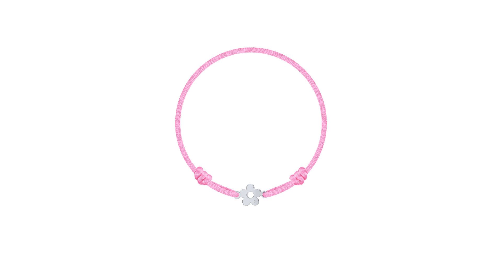 Dětský diamantový náramek se šňůrkou Flower