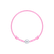 Dětský diamantový náramek se šňůrkou Circle Letter A2