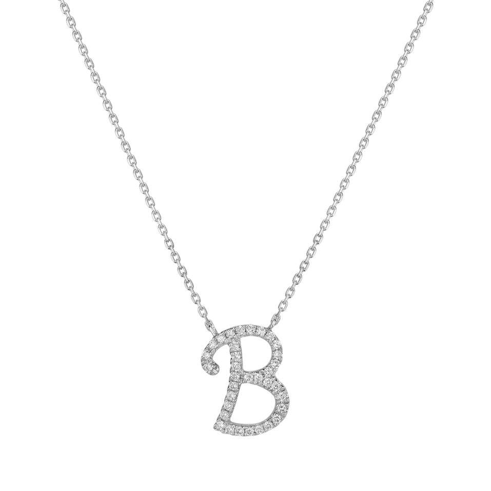Náhrdelník s diamanty Curly Glitter B
