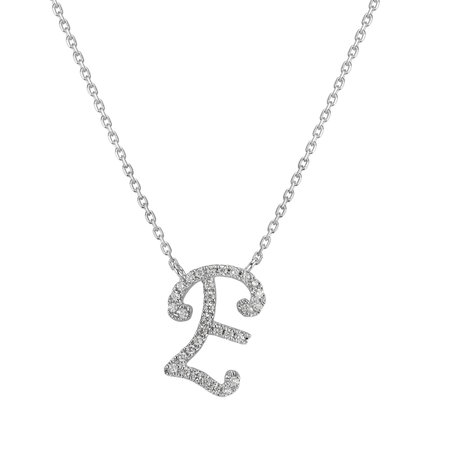 Náhrdelník s diamanty Curly Glitter E