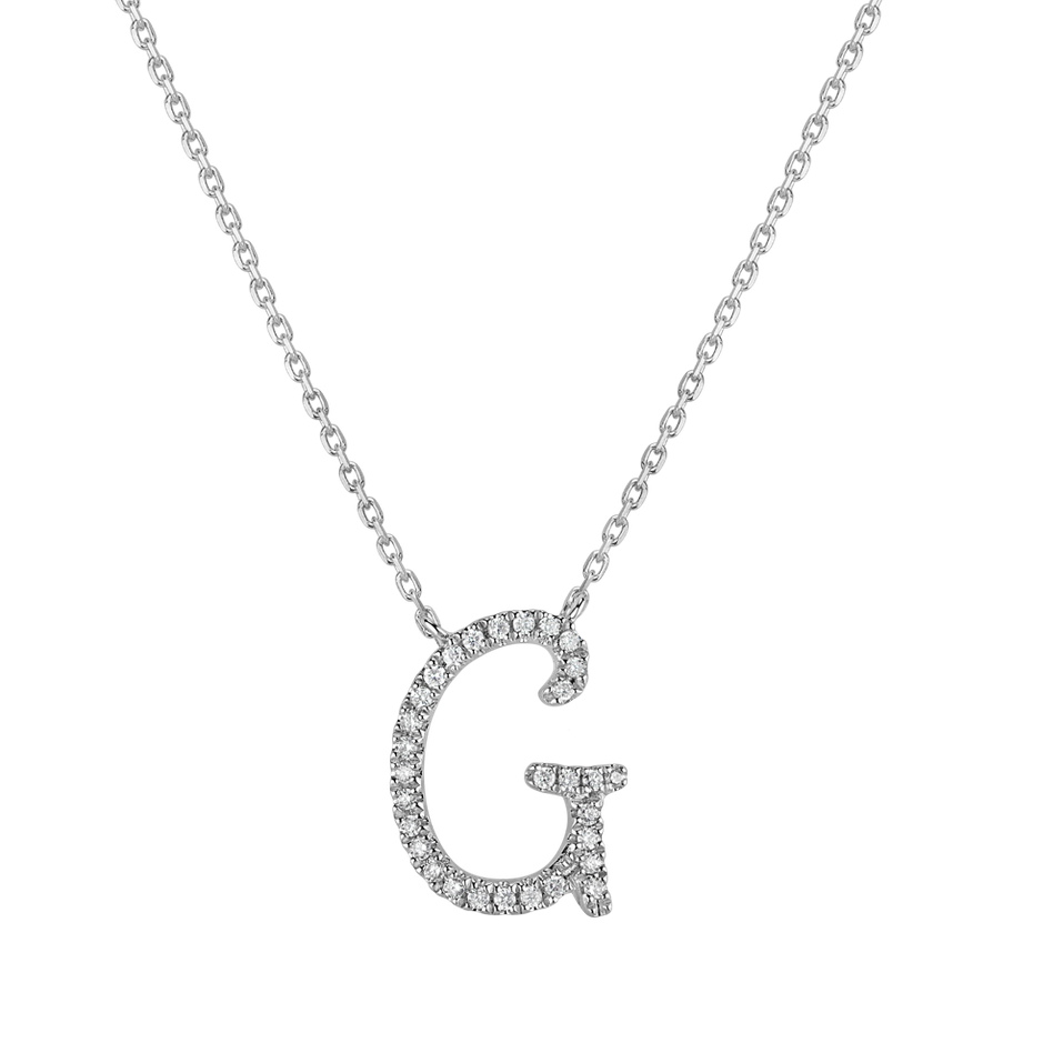 Náhrdelník s diamanty Curly Glitter G