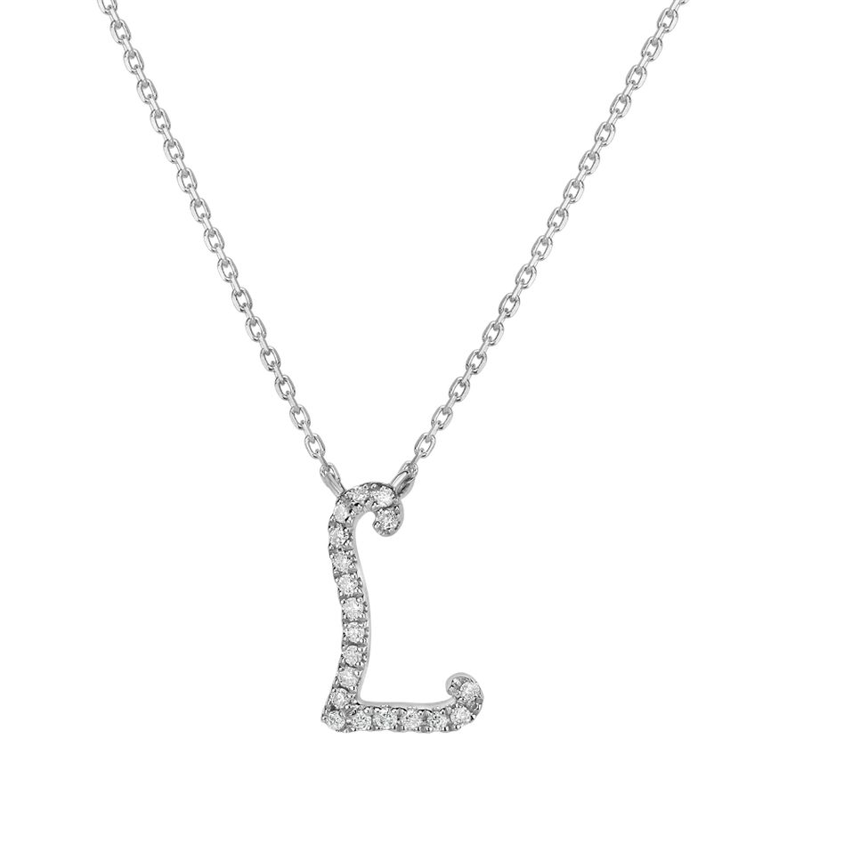 Náhrdelník s diamanty Curly Glitter L