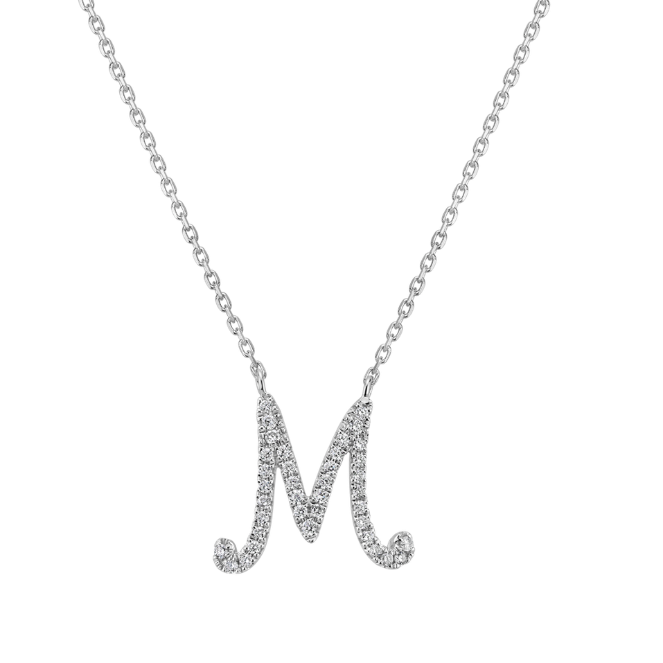 Náhrdelník s diamanty Curly Glitter M