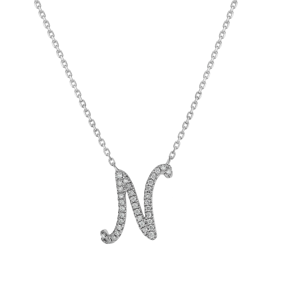 Náhrdelník s diamanty Curly Glitter N