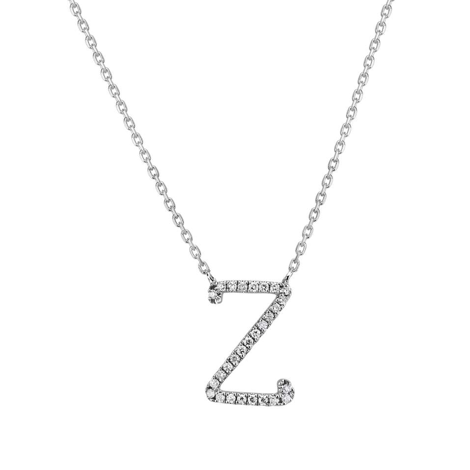 Náhrdelník s diamanty Curly Glitter Z