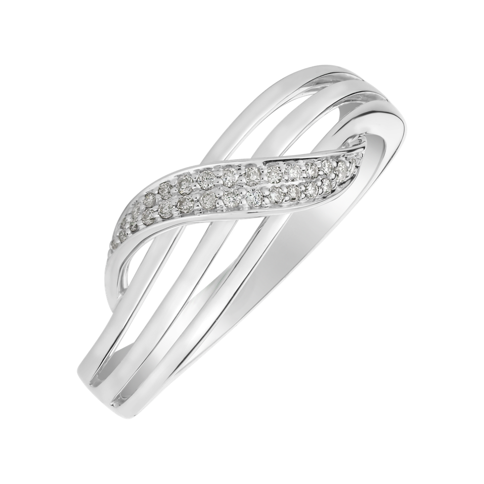 Prsten s diamanty Essential Wave