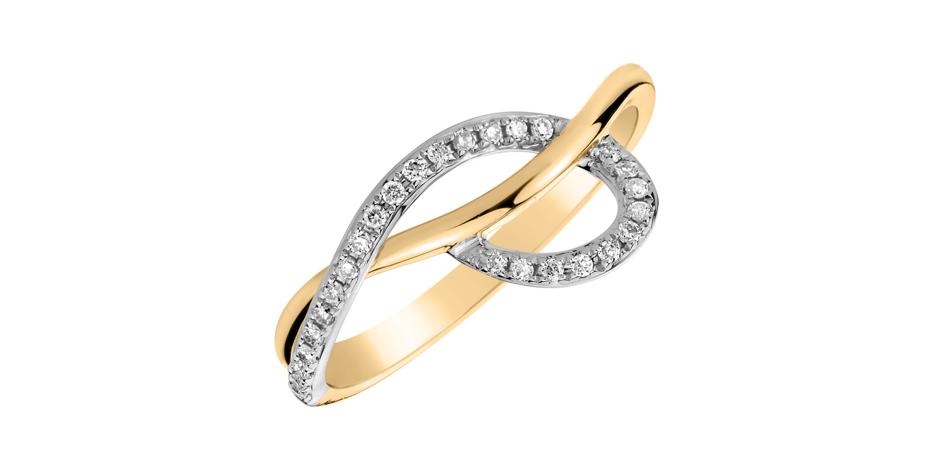 Prsten s diamanty Sparkling Twist