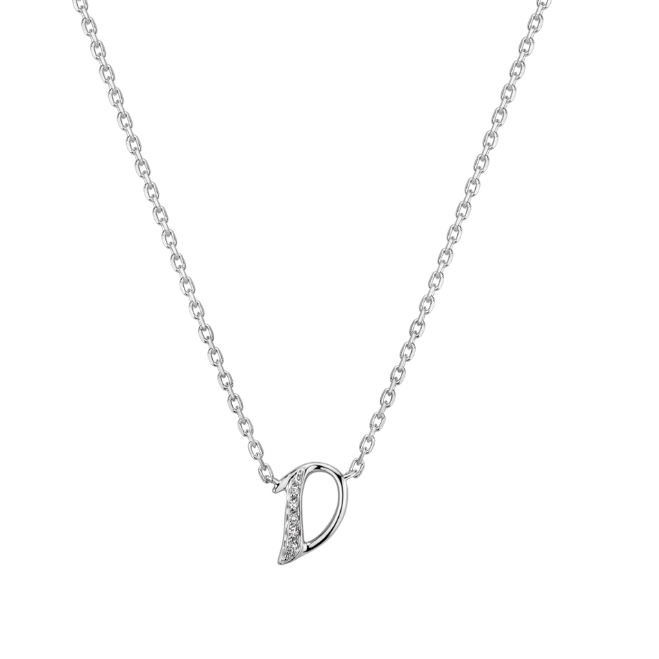 Náhrdelník s diamanty Curly Diamonds D