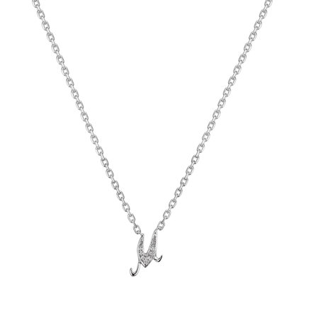 Náhrdelník s diamanty Curly Diamonds M