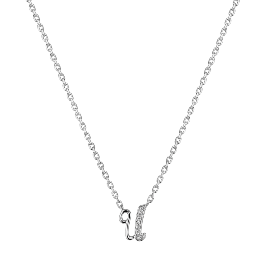 Náhrdelník s diamanty Curly Diamonds U