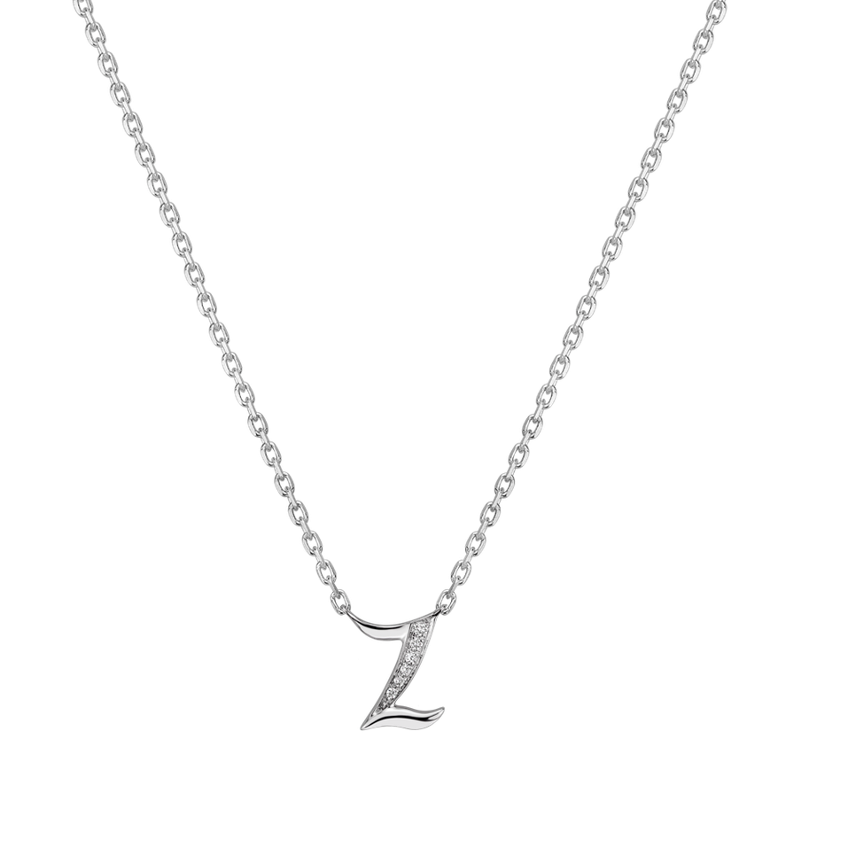 Náhrdelník s diamanty Curly Diamonds Z