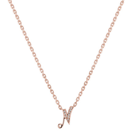 Náhrdelník s diamanty Curly Diamonds N