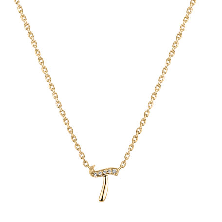 Náhrdelník s diamanty Curly Diamonds T