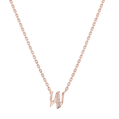 Náhrdelník s diamanty Curly Diamonds W
