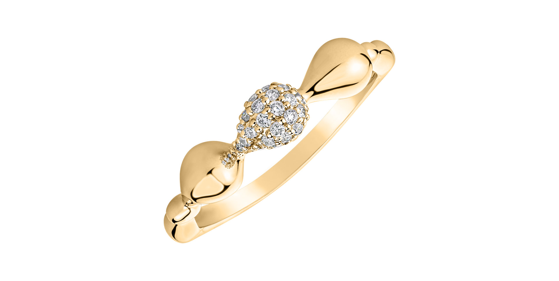 Prsten s diamanty Frozen Tear