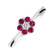 Prsten s diamantem a rubíny Shiny Constellation2