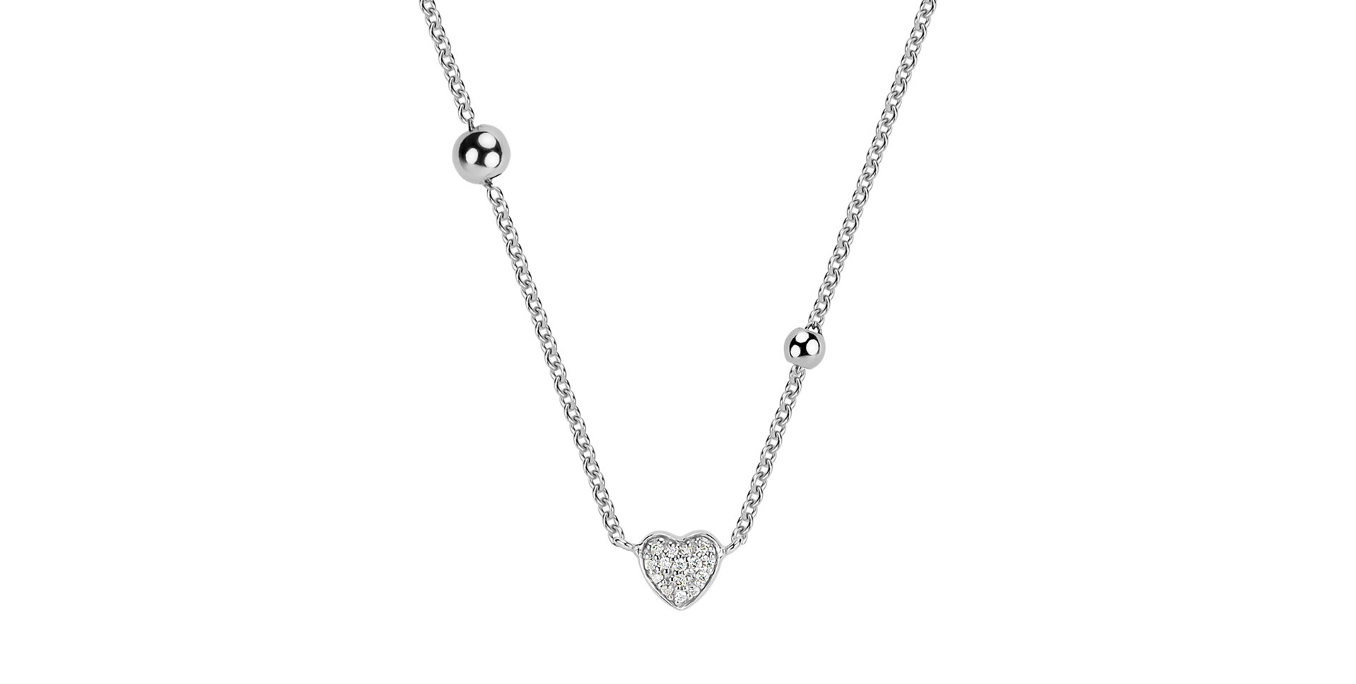 Náhrdelník s diamanty Tender Heart