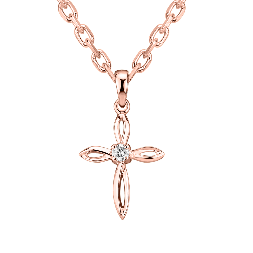 Přívěsek s diamantem Symbol of Faith