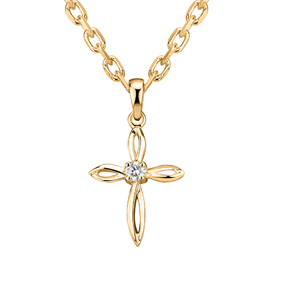 Přívěsek s diamantem Symbol of Faith