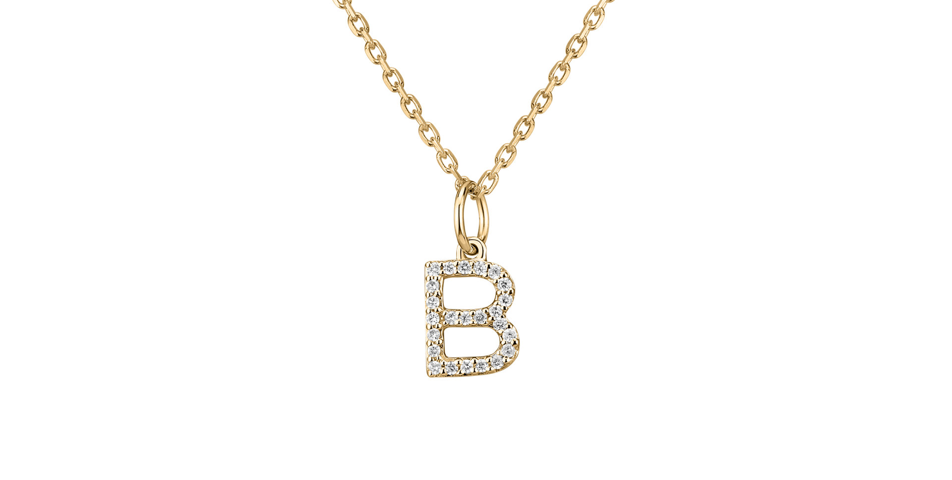 Přívěsek s diamanty Line Glitter  B