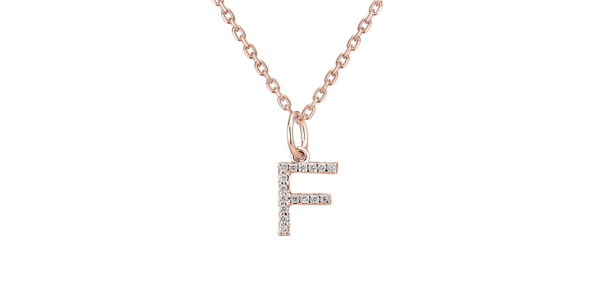 Přívěsek s diamanty Line Glitter  F