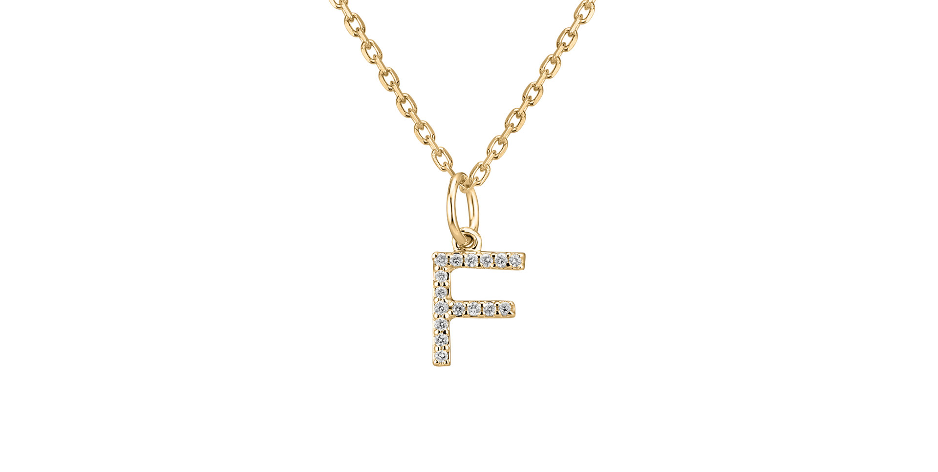 Přívěsek s diamanty Line Glitter  F