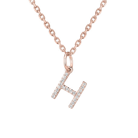 Přívěsek s diamanty Line Glitter  H