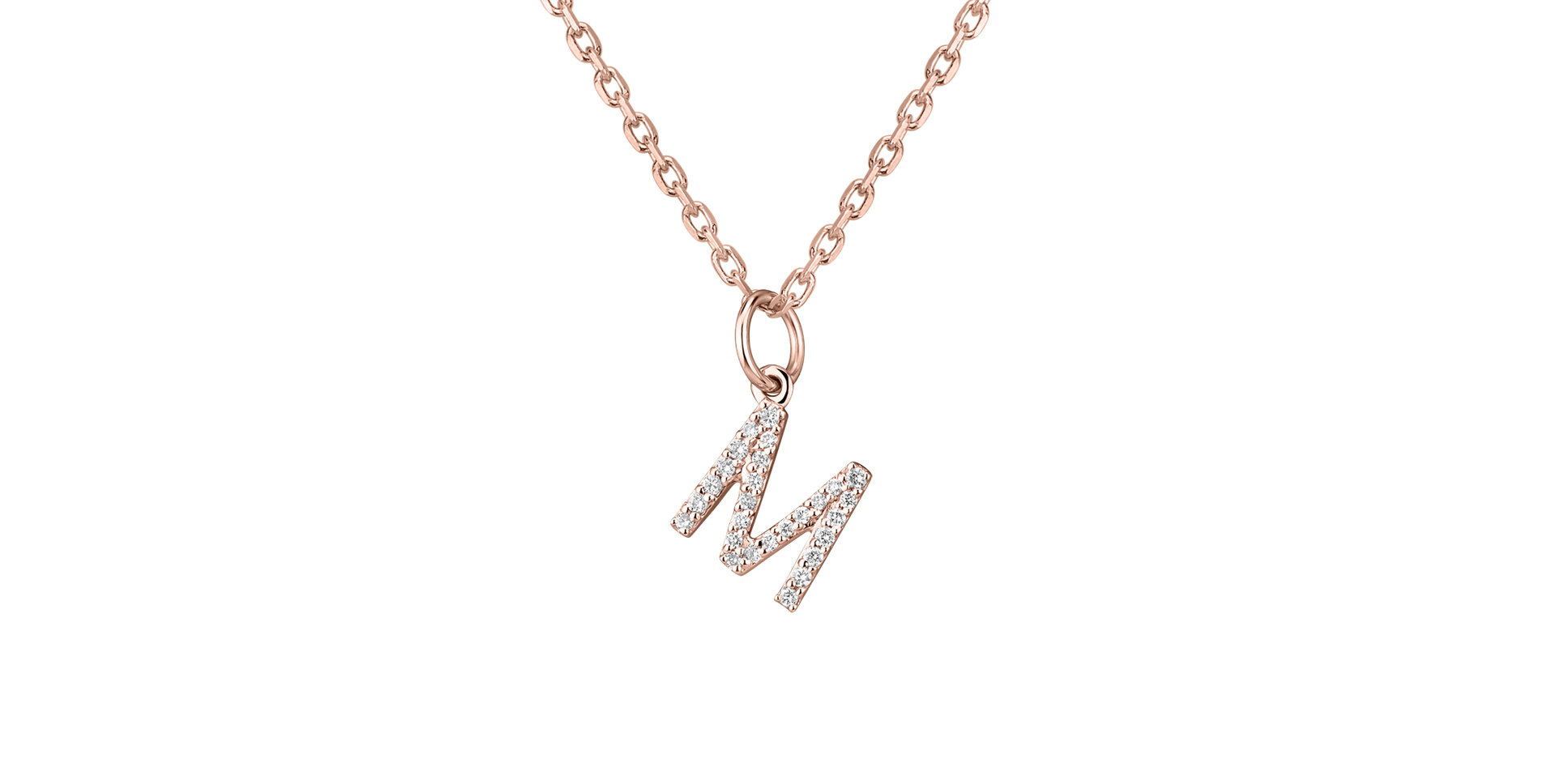 Přívěsek s diamanty Line Glitter  M