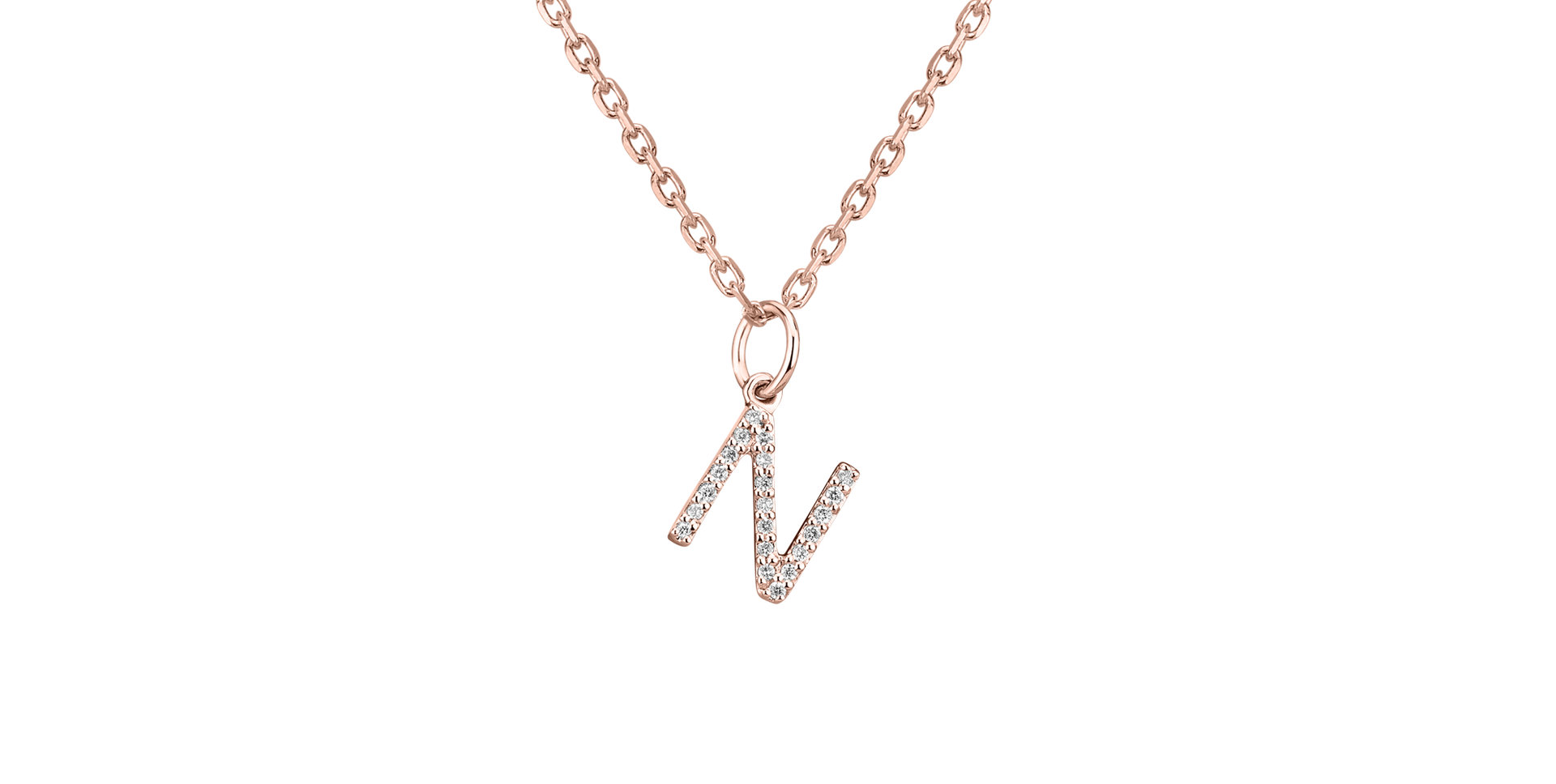 Přívěsek s diamanty Line Glitter N