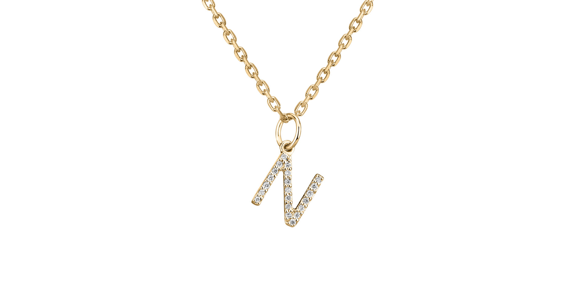 Přívěsek s diamanty Line Glitter N