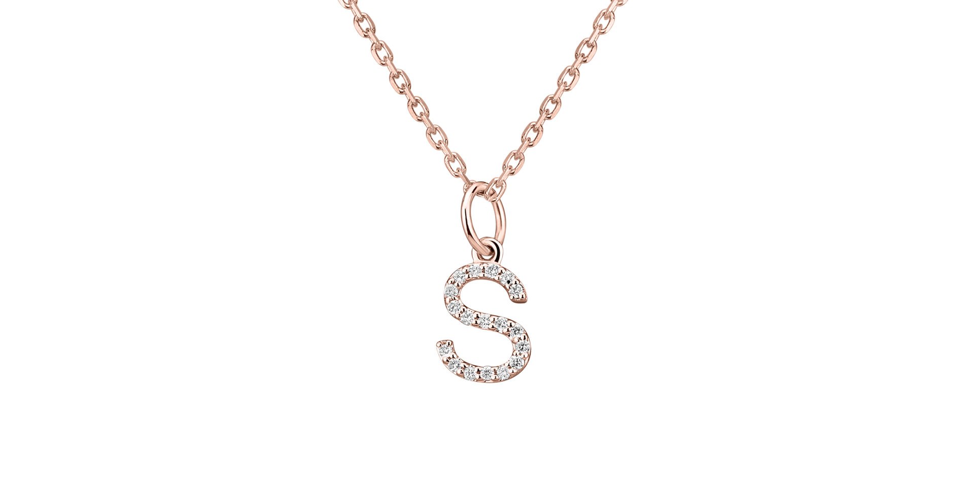Přívěsek s diamanty Line Glitter  S